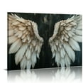 thumbnail image 1 of Shadudu Angel Wings Pictures Wall Decor Black and Wings Wall Art Angel Art Abstract Angel Painting Angel Wings Artwork Angel Wing Canvas Wall Art Angel Wings Canvas Print 1 36x24in, 1 of 7