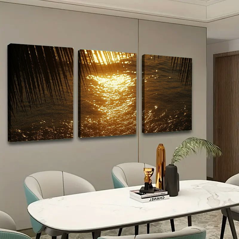 Shadudu Beach in the Canvas Wall Art Set, 3-Piece Large Wall Decor for ...