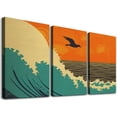 thumbnail image 1 of Shadudu Birds Canvas Wall Art Triptych Set Abstract Living Room Bedroom Decor 12"x16"x3pcs, 1 of 6