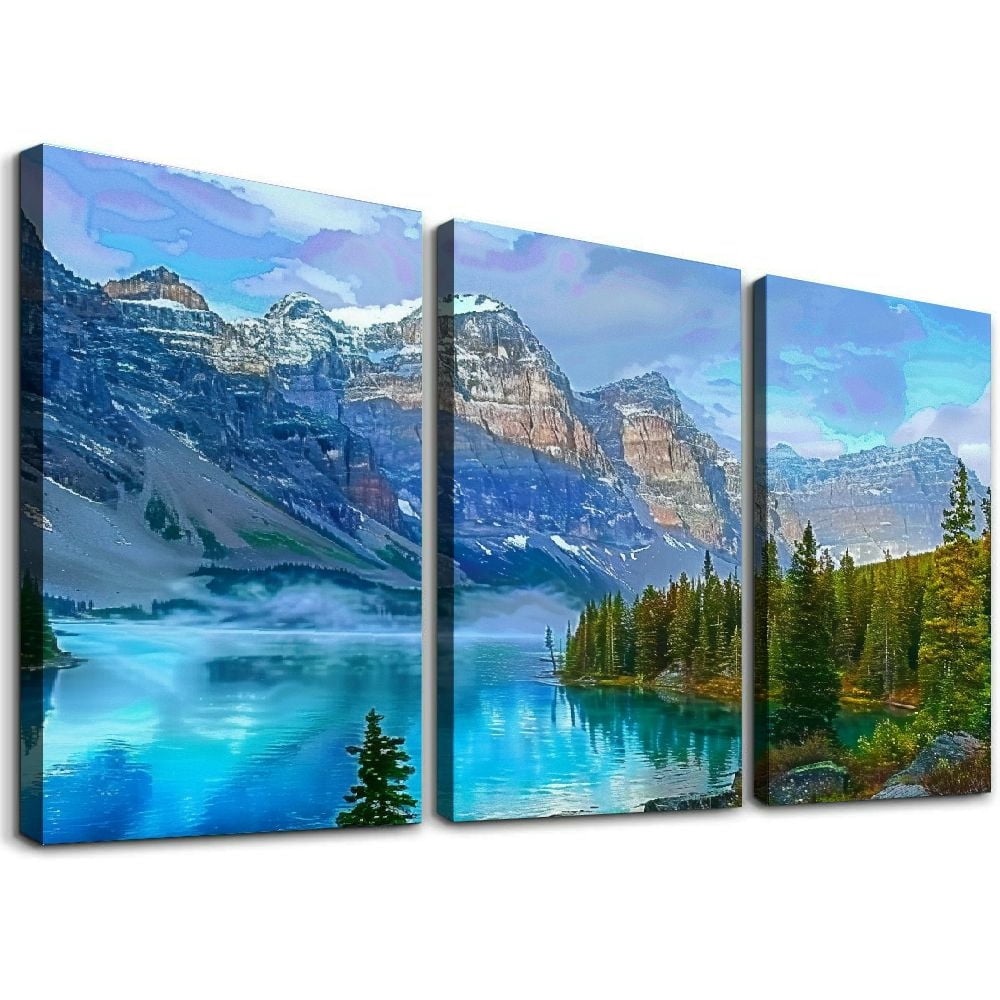 Shadudu Mountain Lake Wall Art Wall Decor Banff National Park Nature ...