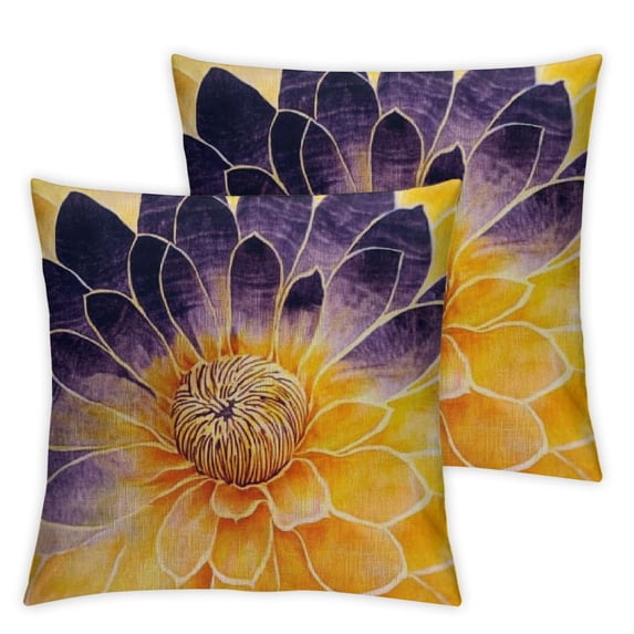 Shadudu Sunflower Rustic Farmhouse Pillow Covers Home Decorative Vintage Big Sunflower Throw Pillow Cases for Bedroom Living Room Car Sofa Decoration, 22x22 inch 12x12in