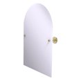 thumbnail image 1 of Shadwell Collection Frameless Arched Top Tilt Mirror with Beveled Edge in Satin Brass, 1 of 5