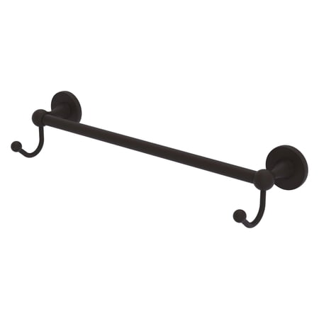 Shadwell Collection Towel Bar with Integrated Hooks - Oil Rubbed Bronze / 24 Inch