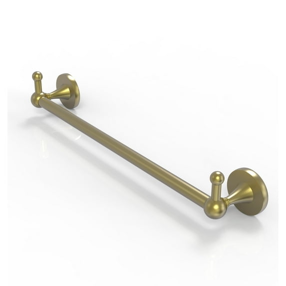 Shadwell Collection Towel Bar with Integrated Hooks - Satin Brass / 24 Inch