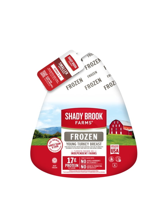 Bone-In Turkey Breast (BIB) with Gravy Packet, Frozen, 5-8 Pounds, Serves 2 - 6, 17g of Protein per Serving