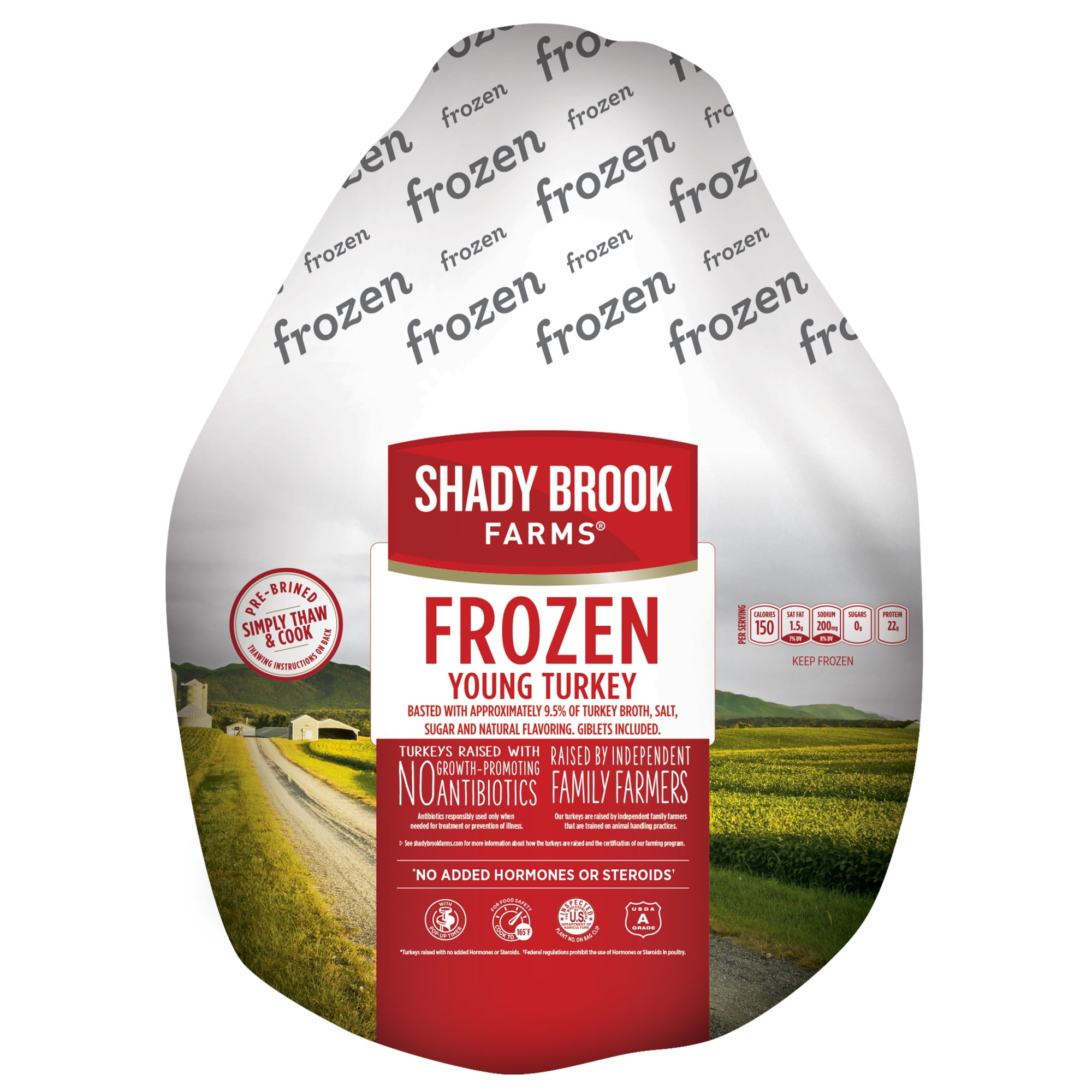 Shady Brook Farms® Whole Turkey, 10-17 lbs. (Frozen), Serves 7 to 11