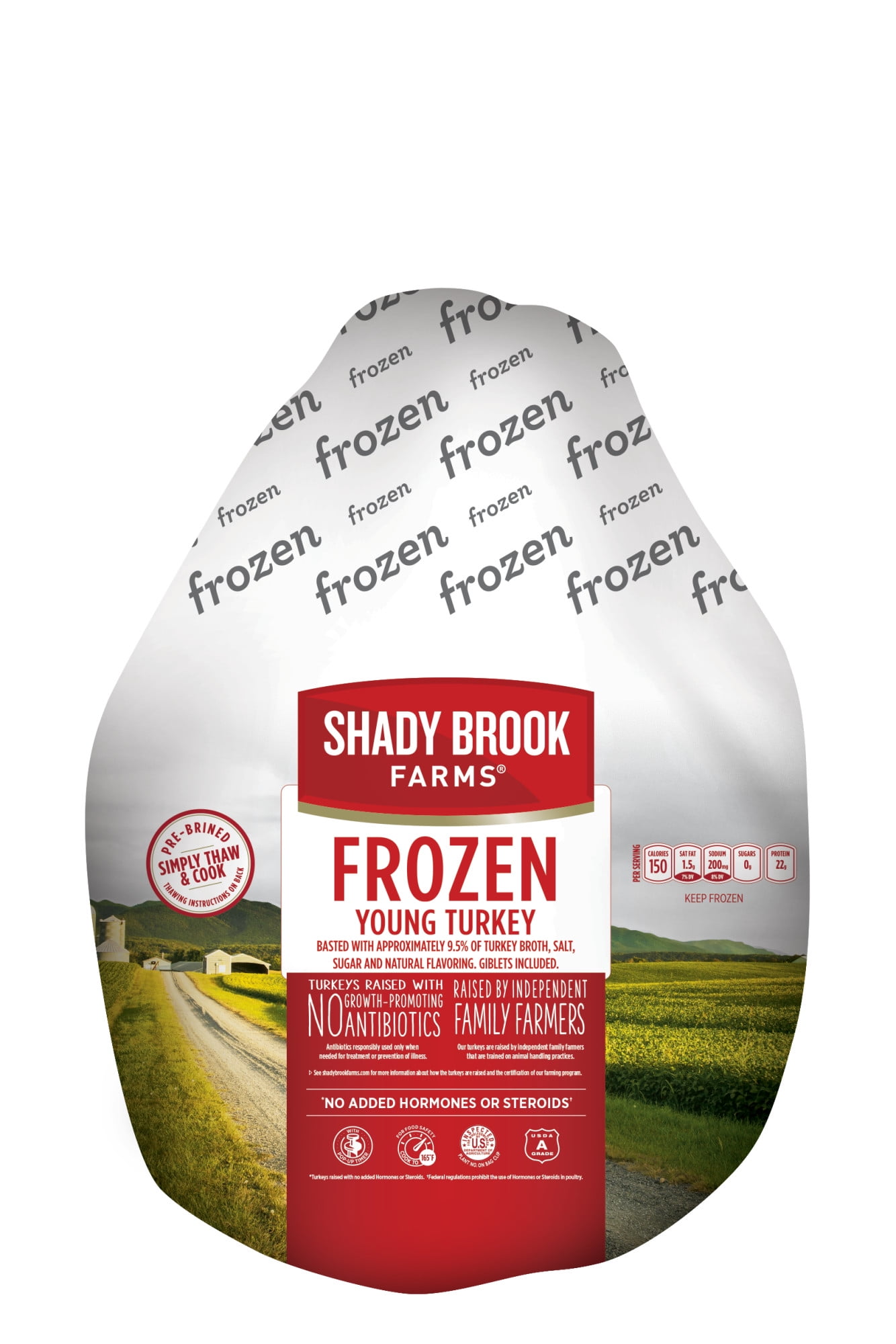 Shady Brook Farms® Whole Turkey, 1017 lbs. (Frozen), Serves 7 to 11