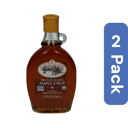 Shady Maple Farm Organic Amber Rich Taste Maple Syrup 12.7 oz (Pack Of 2)
