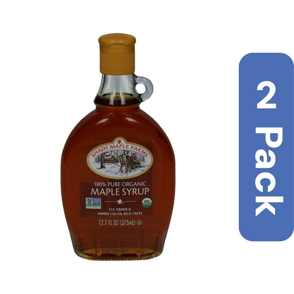 Shady Maple Farm Organic Amber Rich Taste Maple Syrup 12.7 oz (Pack Of 2)