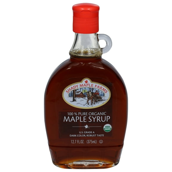 Shady Maple Farm Organic Dark Robust Maple Syrup 12.7 oz (Pack Of 2)