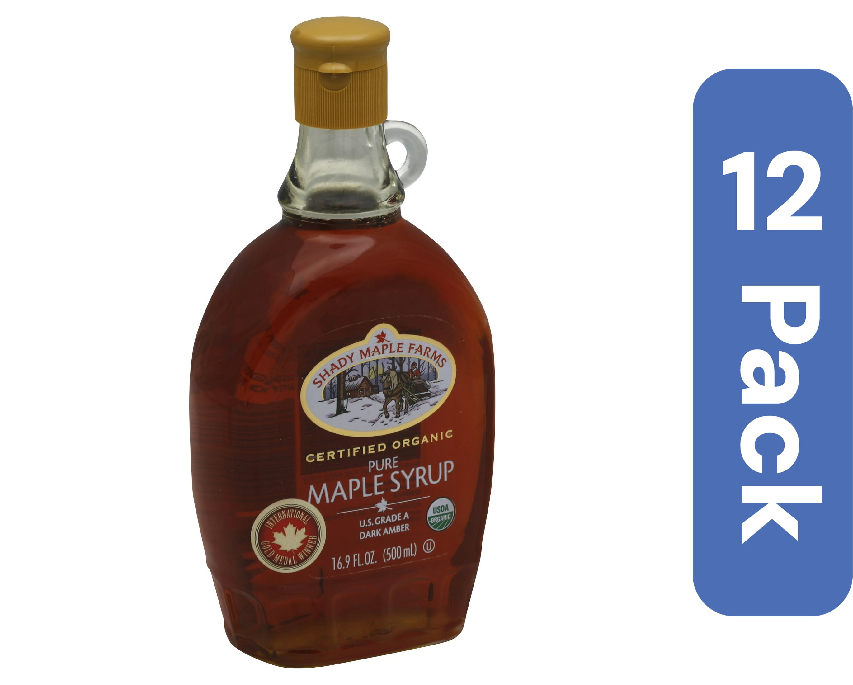 Shady Maple Farm Syrup Amber Rich Taste Organic (Pack of 12)