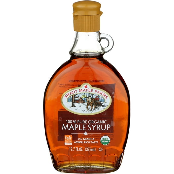 Shady Maple Farm Syrup, Rich Taste Organic, 12.7 oz