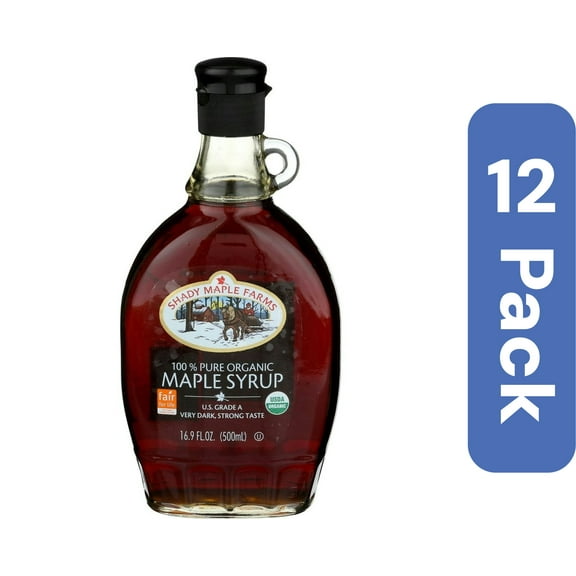 Shady Maple Farms Organic Dark Maple Syrup 16.9 oz (Pack Of 12)