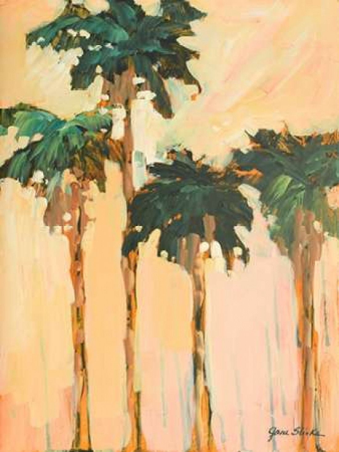 Shady Palms Canvas Art - Jane Slivka (22 x 28)