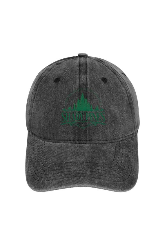 Shady Pines Charcoal Baseball Cap for Men Women, Adjustable Snapback Hats Cotton Hat