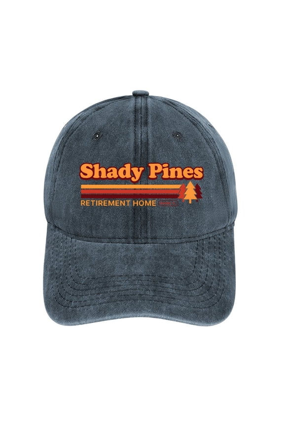 Shady Pines Navy Baseball Cap for Men Women, Adjustable Snapback Hats Cotton Hat