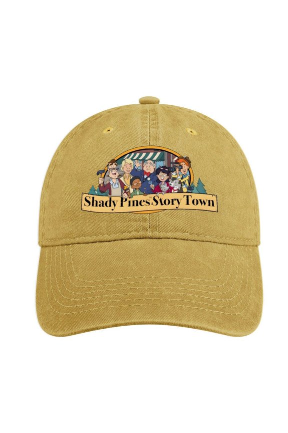 Shady Pines Sand Colour Baseball Cap for Men Women, Adjustable Snapback Hats Cotton Hat