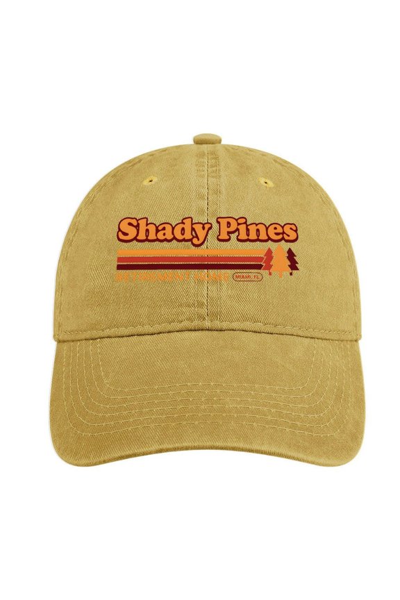 Shady Pines Sand Colour Baseball Cap for Men Women, Adjustable Snapback Hats Cotton Hat