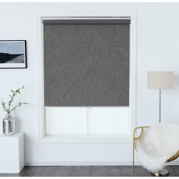 100% Polyester Maximus Blackout Roller Shade 32x64" Peppercorn Mulitple Sizes