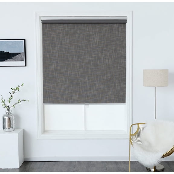 100% Polyester Maximus Blackout Roller Shade 32x64" Peppercorn Mulitple Sizes