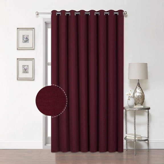 Shady Rest Asbury 106" x 84" Grommet Magnificent Soft Patio Panel Red Multiple Sizes