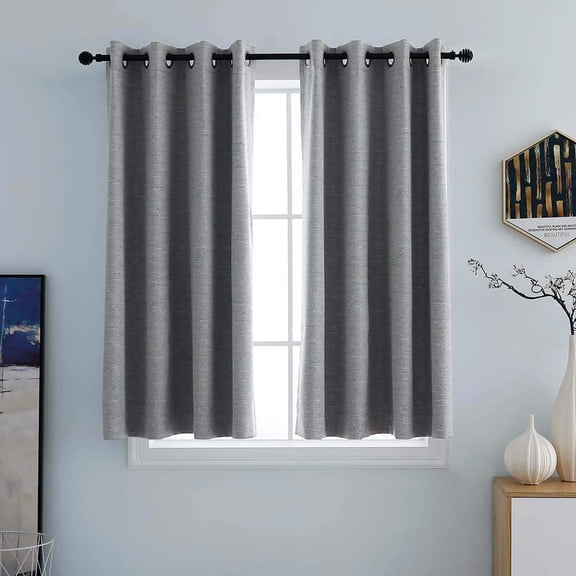 Shady Rest Belmar Grommet Panel 52" x 45" Stone Blackout Drapes Multiple Sizes