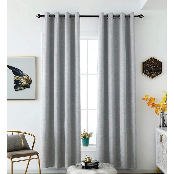 Shady Rest Belmar Grommet Panel 52X63 Pewter Multiple Sizes