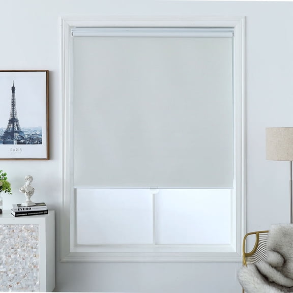 Polyester Hudson Blackout Roller Shade 31x72" Salt Multiple Sizes