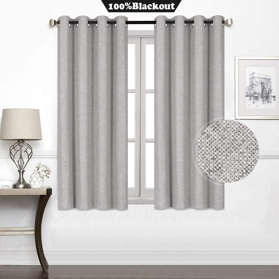 Shady Rest Sunbar 52" x 63" Fabric Lined Grommet 100% Room Darkening Panel Natural Multiple Sizes