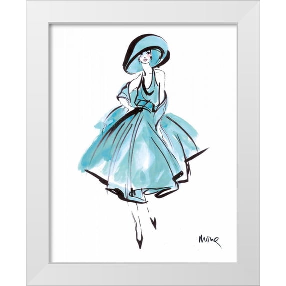 Shafer-Edwards, Mona 26x32 White Modern Wood Framed Museum Art Print Titled - Indigo Eve