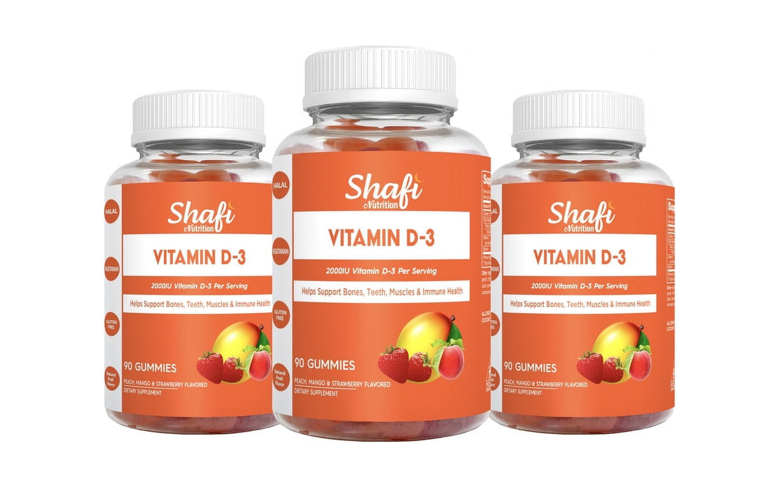 Shafi Nutrition Vitamin D3 Certified Halal, Vegetarian, Gluten Free