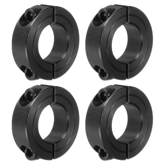 Shaft Collar 7/8" Double Split Carbon Steel Clamping Collar Shaft Collars Black 4 Pack