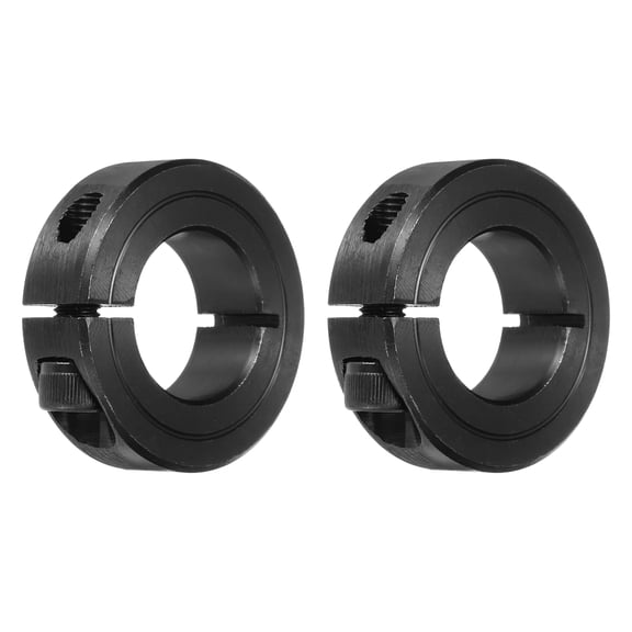 Shaft Collar 7/8" Single Split Carbon Steel Clamping Collar Shaft Collars Black 2 Pack