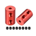 thumbnail image 1 of Shaft Coupling 3mm to 3mm Bore L20xD12 Robot Motor Wheel Rigid Flexible Coupler Connector Red 2 Pcs, 1 of 3