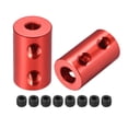 thumbnail image 1 of Shaft Coupling 4mm to 6mm Bore L20xD12 Robot Motor Wheel Rigid Flexible Coupler Connector Red 2 Pcs, 1 of 3