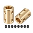thumbnail image 1 of Shaft Coupling Robot Motor Wheel Rigid Coupler Connector Gold Tone, 5mm to 8mm 2, 1 of 3