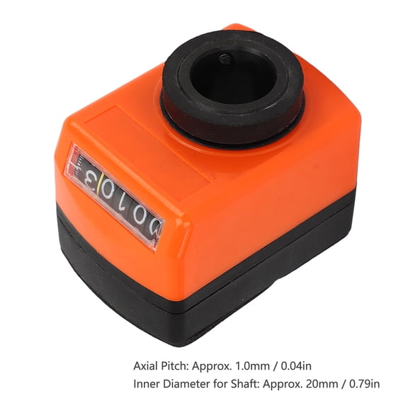 Shaft Feeding Counter, 20mm Bore, Wide Range, High Accuracy for Workshop Equipment