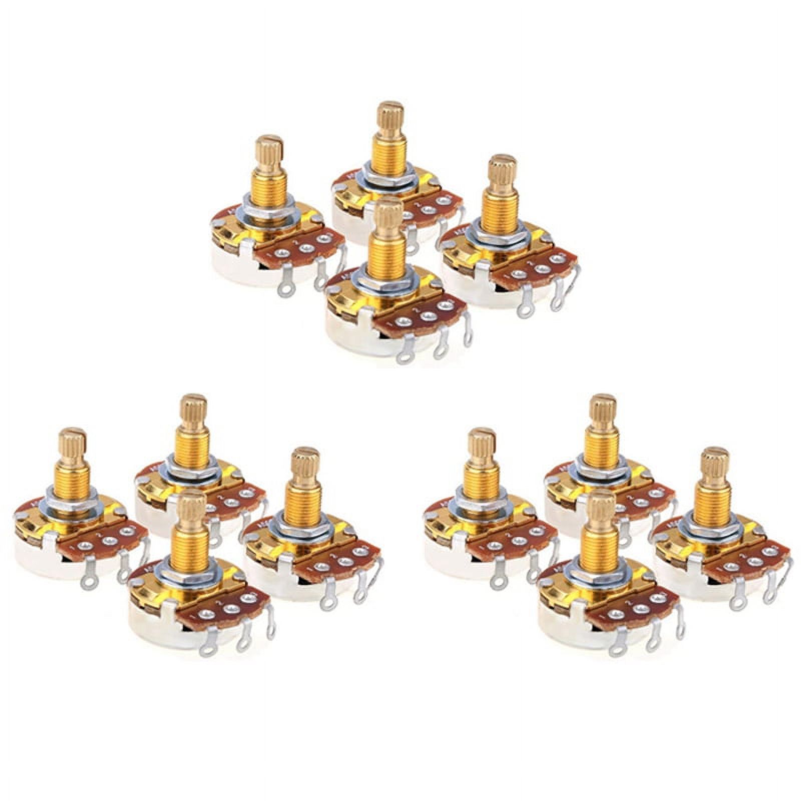 Shaft Full Metric Sized Control Pots A500K Audio Taper Potentiometers