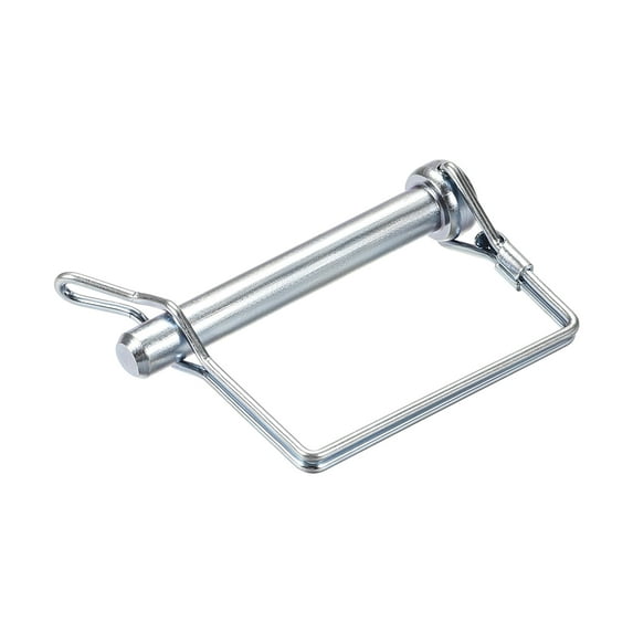 Shaft Locking Pin w Ear 9.5 x 70mm Coupler Pin for Farm Trailers Wagons Lawn Garden in Square