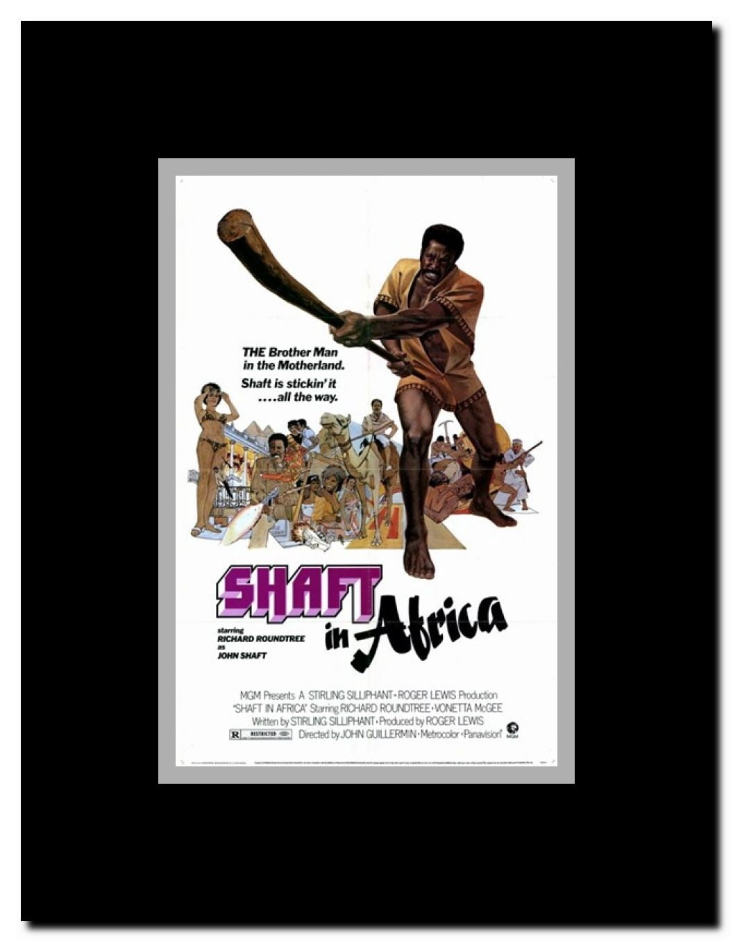Shaft in Africa Framed Movie Poster
