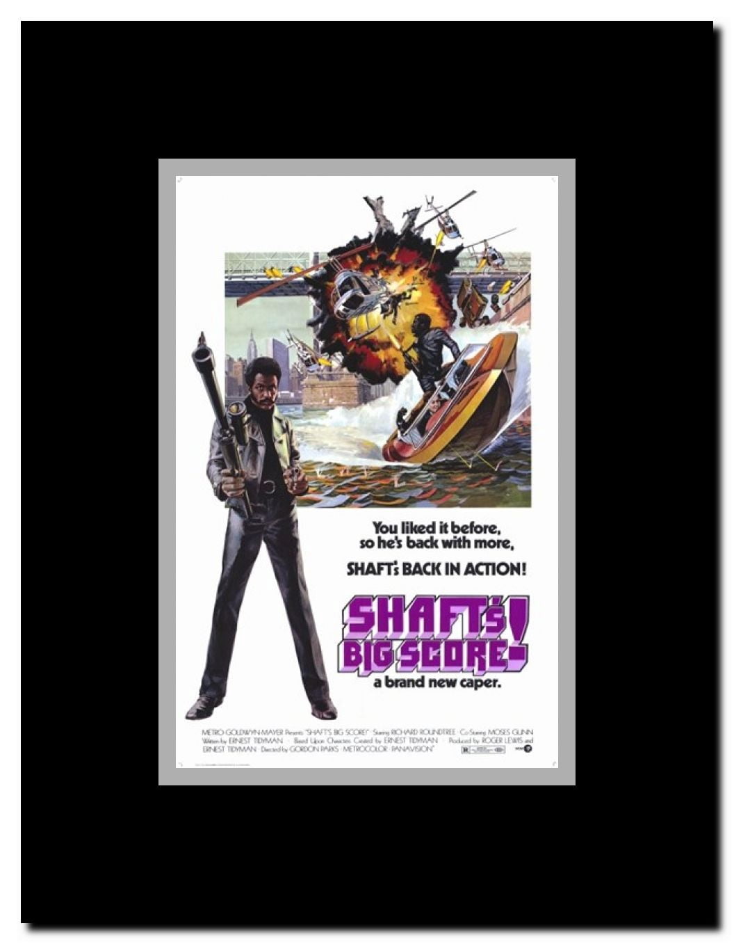 Shaft's Big Score Framed Movie Poster