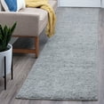 thumbnail image 1 of Shag 2x12 Area Rug Thick (2'3'' x 12') Solid Gray Indoor Runner Easy to Clean, 1 of 8