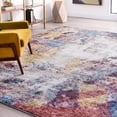 thumbnail image 1 of Shag 5x8 Area Rug Thick (5'3'' x 7'3'') Abstract Multi-Color Living Room Easy to Clean, 1 of 8