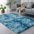 thumbnail image 1 of Shag Area Rug, 5x7 Ft dark Blue Upgrade Anti-Skid Durable Rectangular Cozy Rug, High Pile Soft Throw Rug for Nursery Room Living Room, 1 of 12