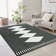 thumbnail image 1 of Shag Area Rug , Extra Large Thick Shaggy Rug - Non-Shedding, Non-Slip - Geometric Indoor Floor Cover - Ultra Soft Comfy Area Rug - Bohemia Farmhouse Carpet for Living Room, 1 of 8