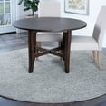 thumbnail image 1 of Shag Area Rug Thick (5'3'' Round) Solid Gray Indoor Round Easy to Clean, 1 of 5