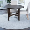 thumbnail image 1 of Shag Area Rug Thick (5'3'' Round) Solid Silver Indoor Round Easy to Clean, 1 of 5
