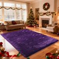 thumbnail image 1 of Shag Area Rugs for Bedroom Living Room,4X6 Ultra Soft Purple Fluffy Area Rugs for Dorm, Indoor Carpet Nursery Rugs for Kids Girls Room Home Decor,Purple, 1 of 18