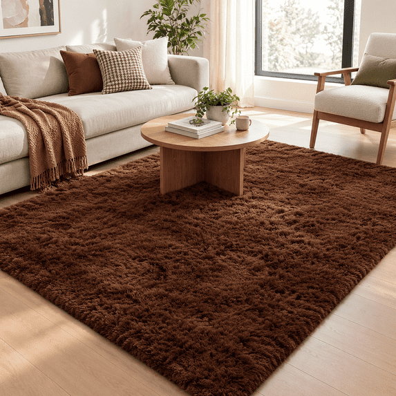 Shag Area Rugs For Bedroom Living Room 5x8 Ultra Soft Fdorm Indoor ...