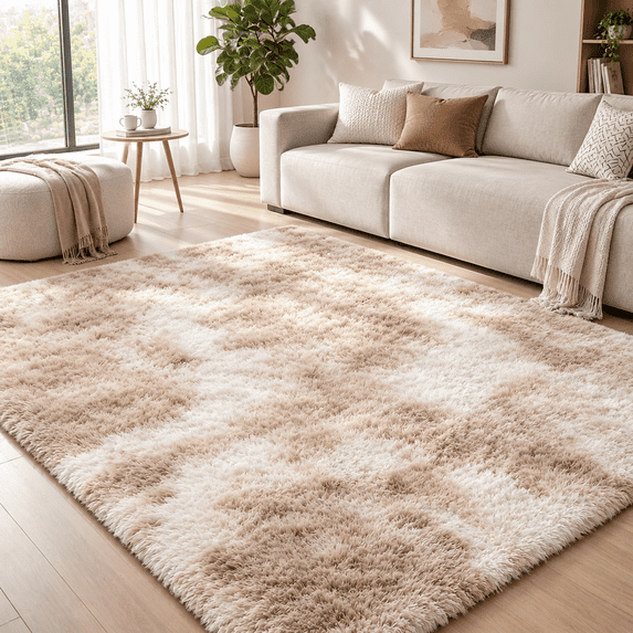 Shag Area Rugs For Bedroom Living Room 8x10 Ultra Soft Fdorm Indoor ...